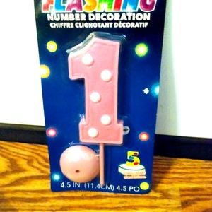 Unique pink first birthday number one decoration New